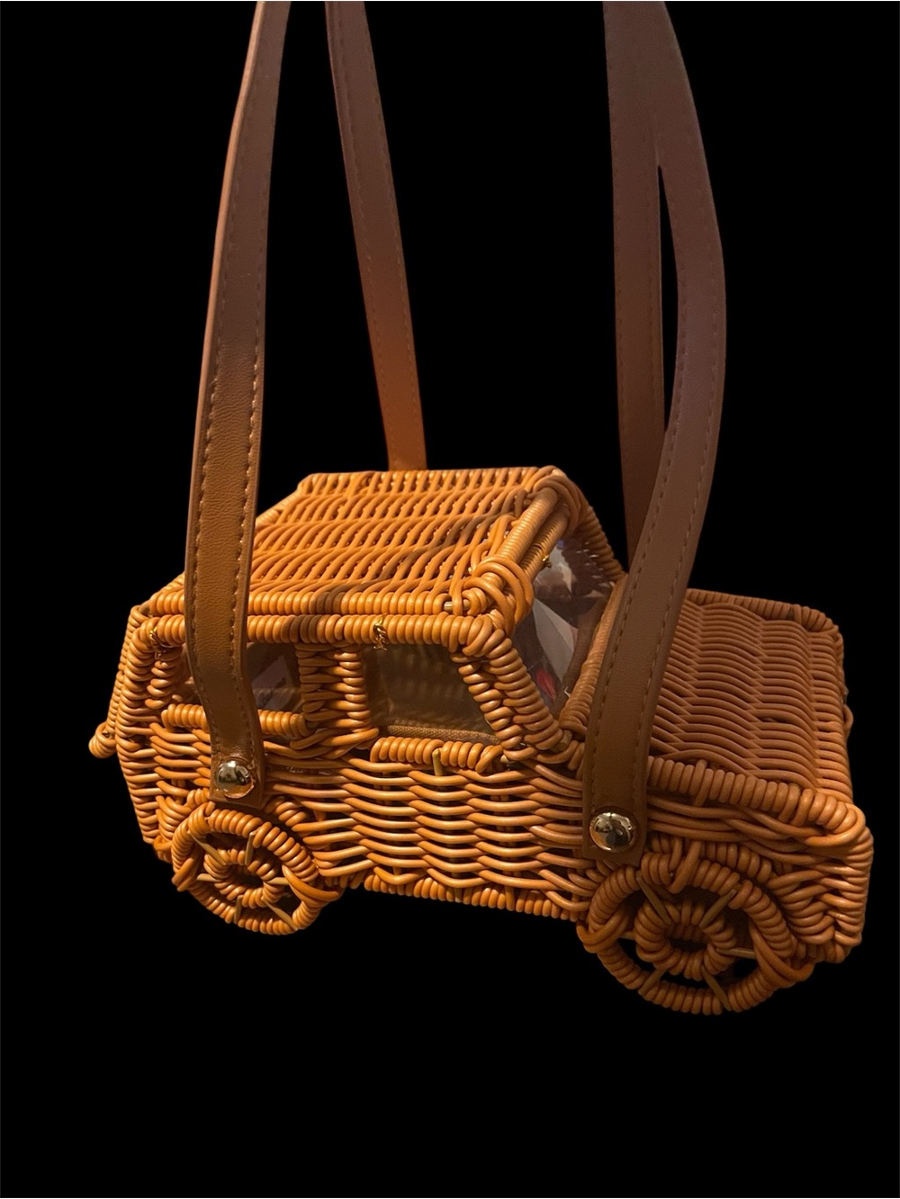 Tommy Bahama Wicker Jeep Car-Shaped Shoulder Handbag NWOT